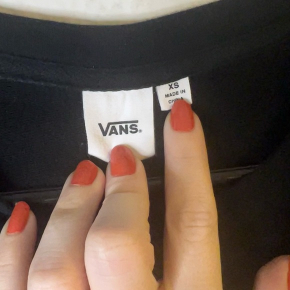 Vans Women’s Ramp Tested Graphic Cropped Crew Neck Long Sleeve Oversized XS - Picture 7 of 9